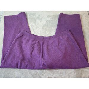 Just My Size Womens Pants 5X Plus Pull On Jogger Sweat Purple Stretchy PUR6E